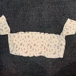 white bathing suit top